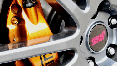Subaru Impreza WRX STi Spec C wheel and caliper