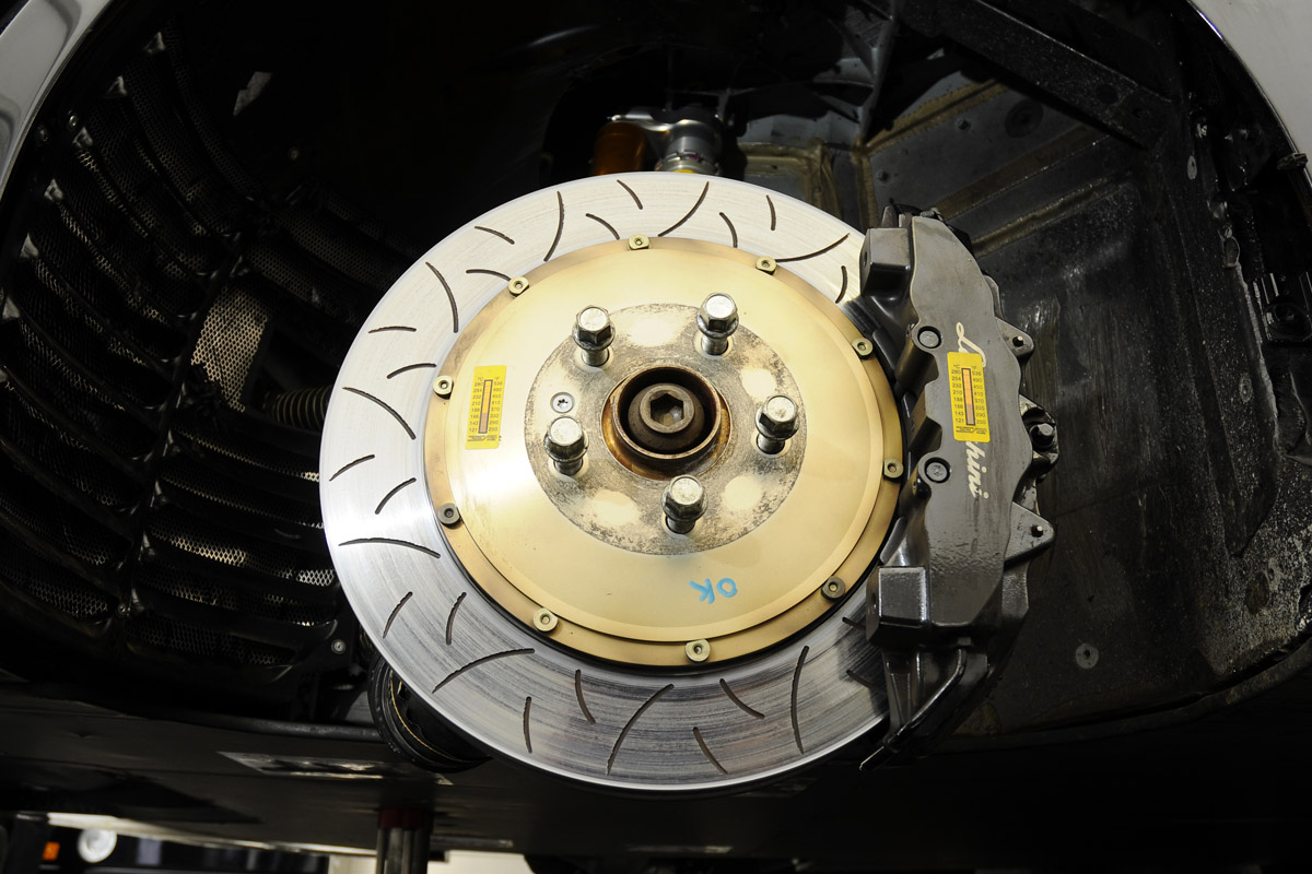 Lamborghini Super Trofeo brake disc and calliper