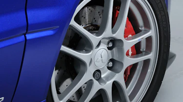 Mitsubishi Evo IX wheel and brake caliper