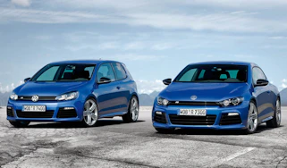 Volkswagen Golf R and Scirocco R
