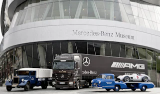 Mercedes car carrier