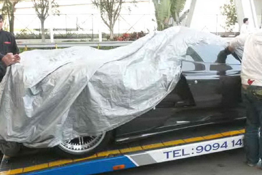Crashed Pagani Zonda F