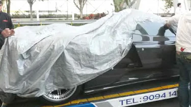 Crashed Pagani Zonda F