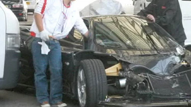 Crashed Pagani Zonda F