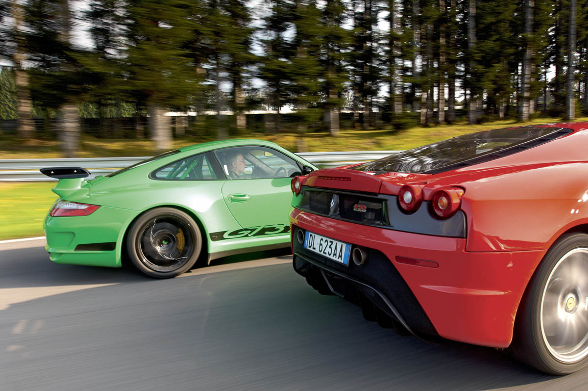 Porsche 997 GT3 RS and Ferrari 430 Scuderia