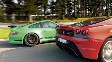 Porsche 997 GT3 RS and Ferrari 430 Scuderia