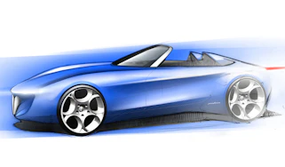 Pininfarina Alfa Romeo concept sketch
