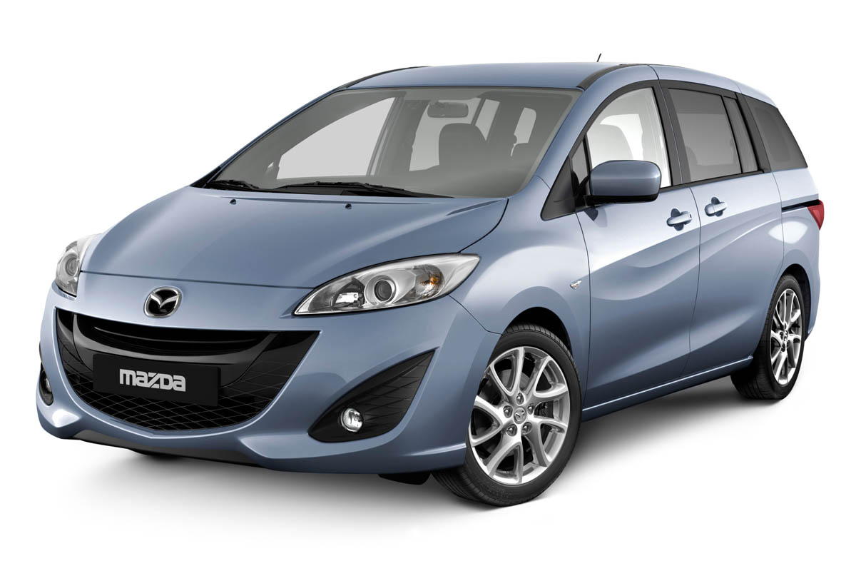 New Mazda 5 front three-quarter view