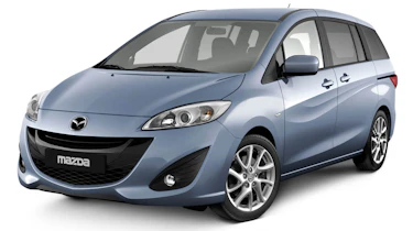 New Mazda 5 front three-quarter view