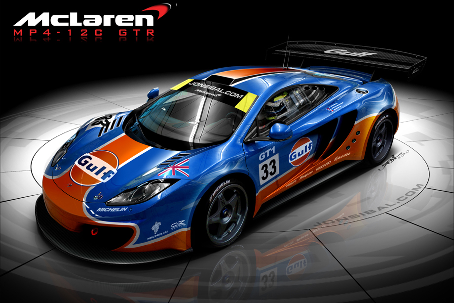 McLaren MP4-12C GTR supercar