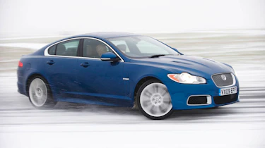 Jaguar XFR winter tyre test
