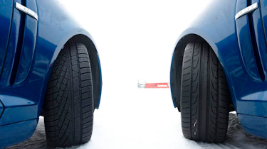 Jaguar XFR winter tyre test