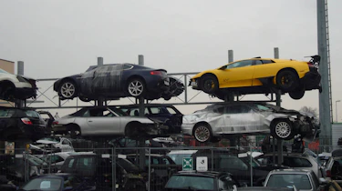 Lamborghini Murcielago LP670-4 SV crash