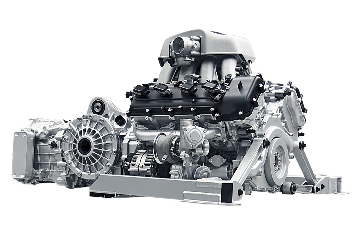 MP4 engine corner