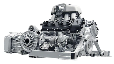 MP4 engine corner