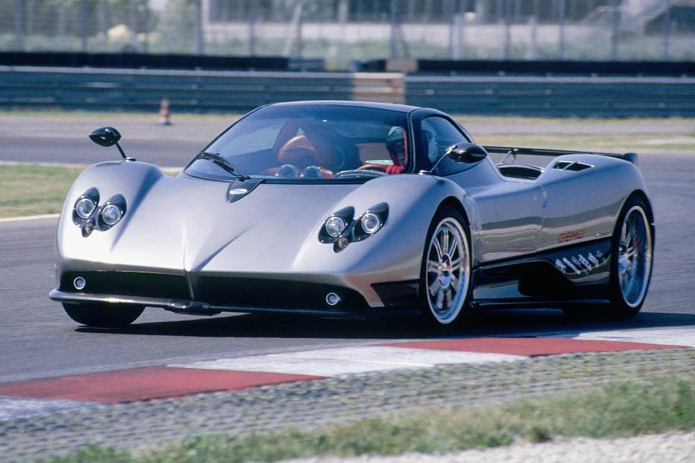 Pagani Zonda crashed