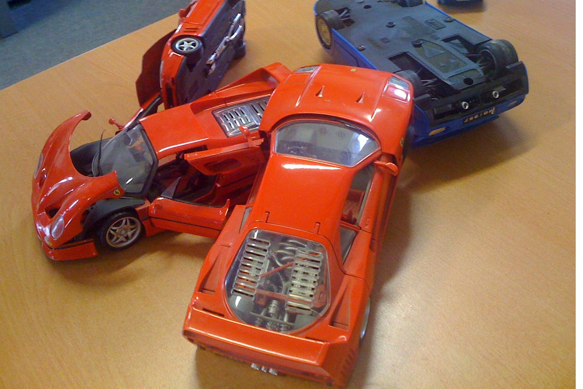 Ferrari crash rear