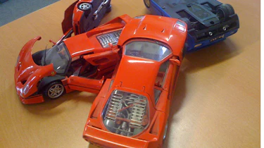 Ferrari crash rear