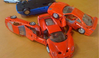 Ferrari crash front