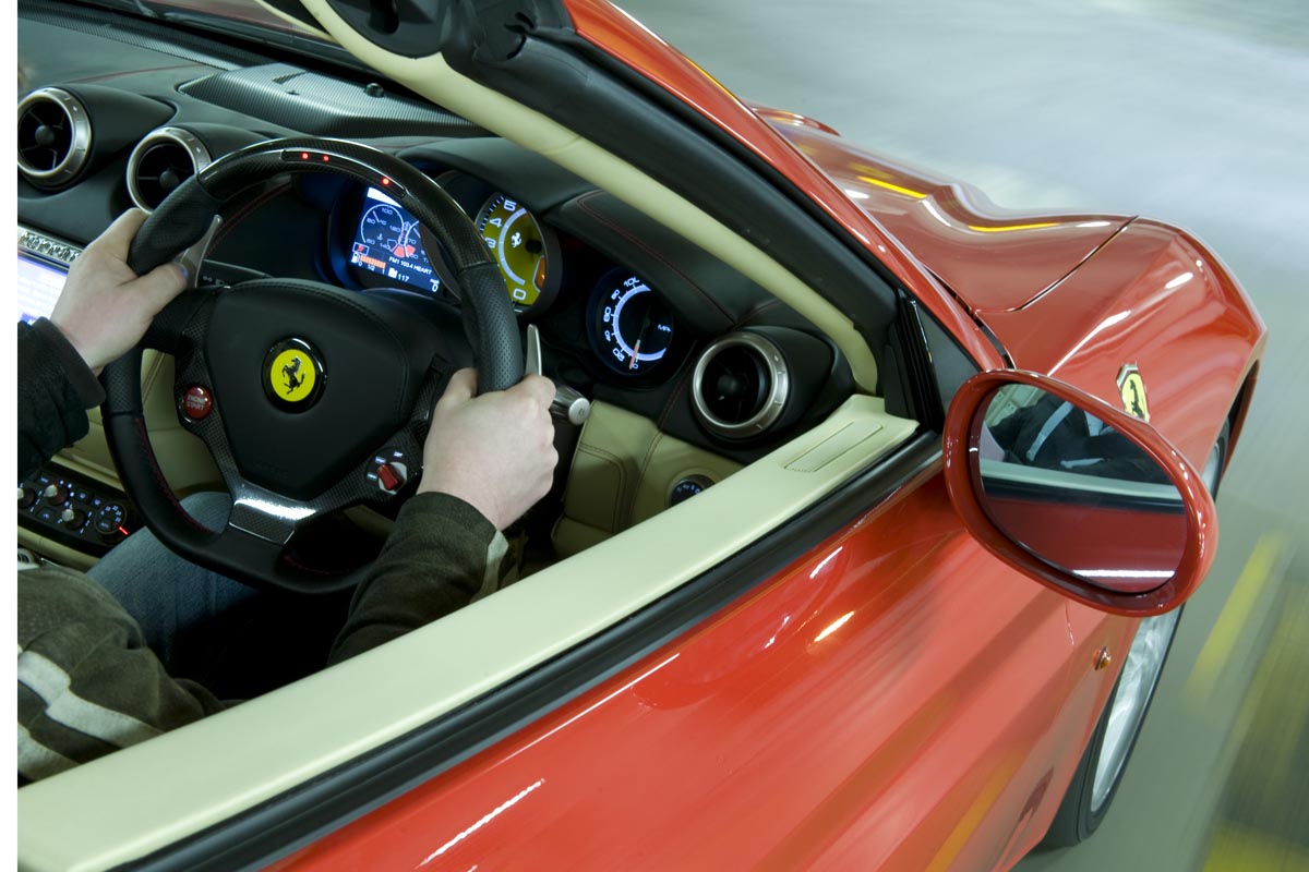Ferrari action shot