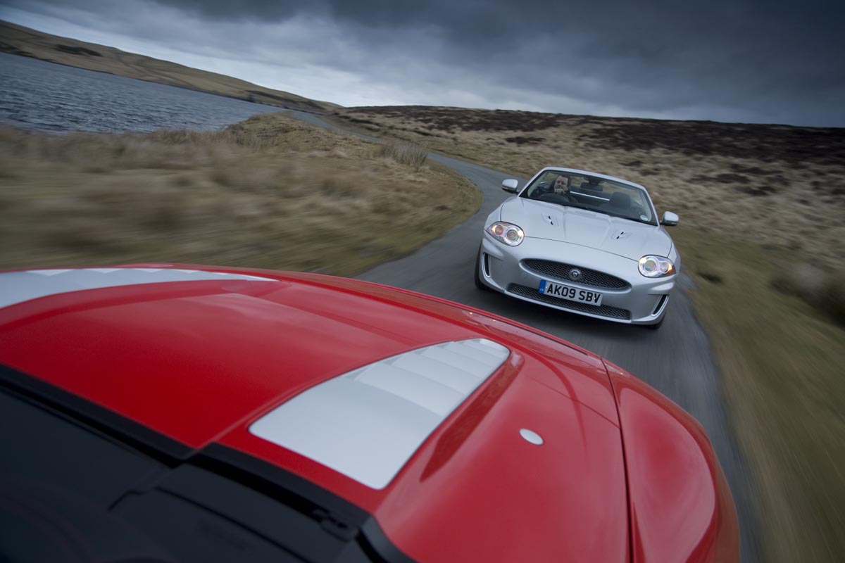 Jaguar chases Audi