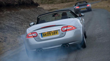 Jaguar does burnout