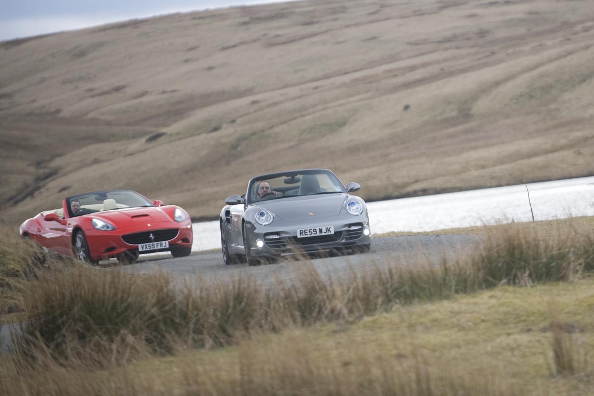Ferrari chases Porsche