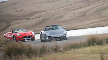 Ferrari chases Porsche