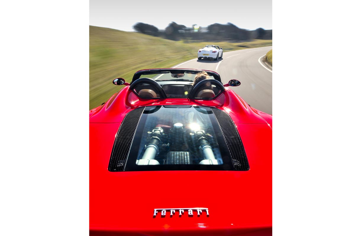 Ferrari engine bay
