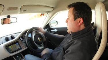Dickie drifts Evora