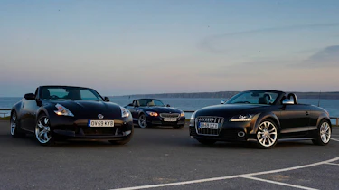 Nissan 370Z Roadster v Audi TT S v BMW Z4