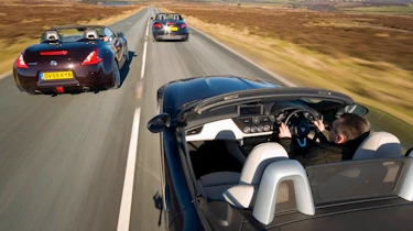 Nissan 370Z Roadster v Audi TT S v BMW Z4