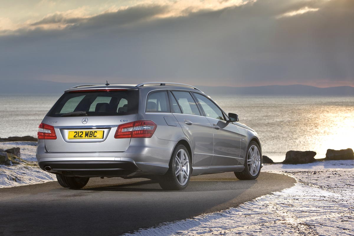 Mercedes E-Class estate pretty rear static
