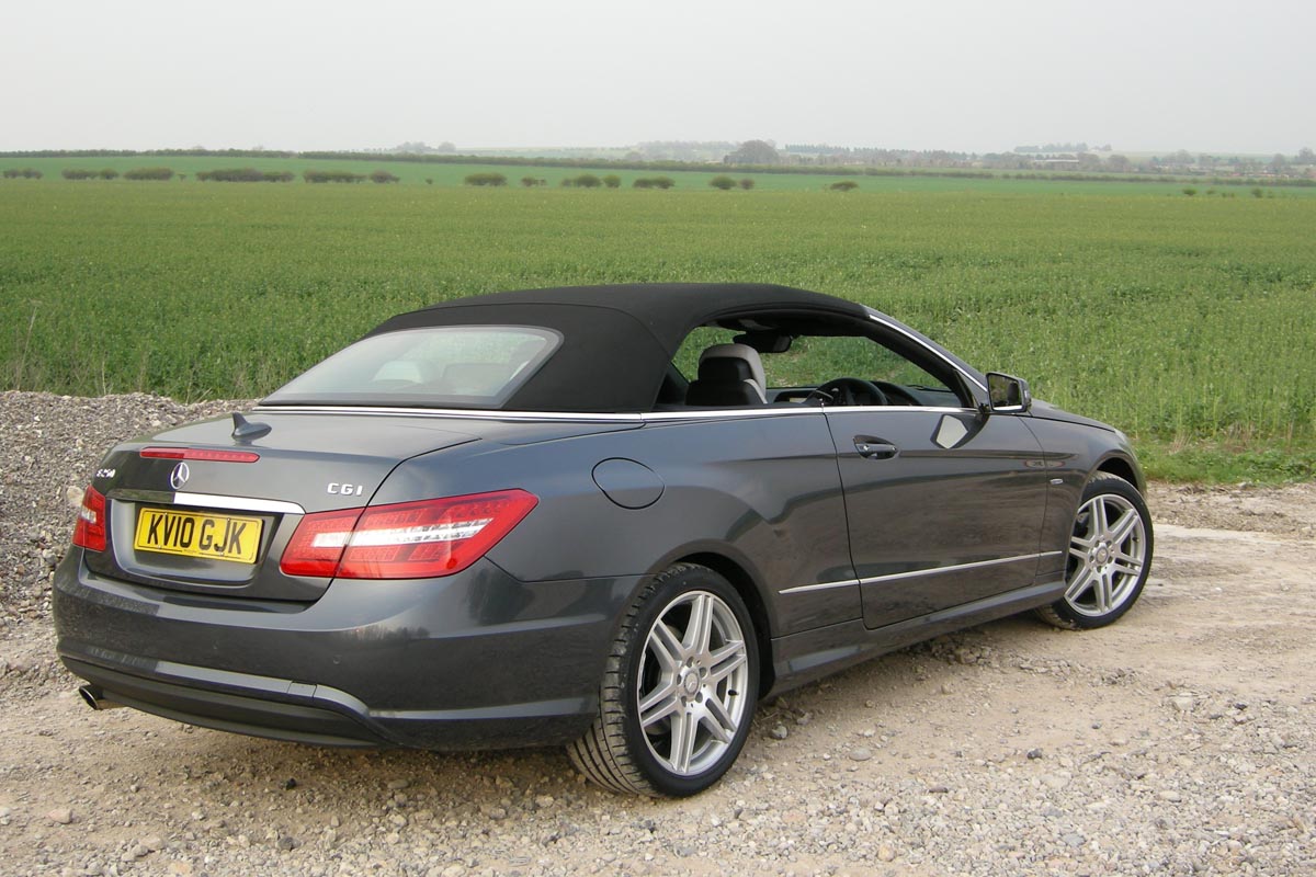 Mercedes E-Class Cabrio roof up