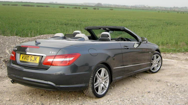 Mercedes E-Class Cabrio roof down