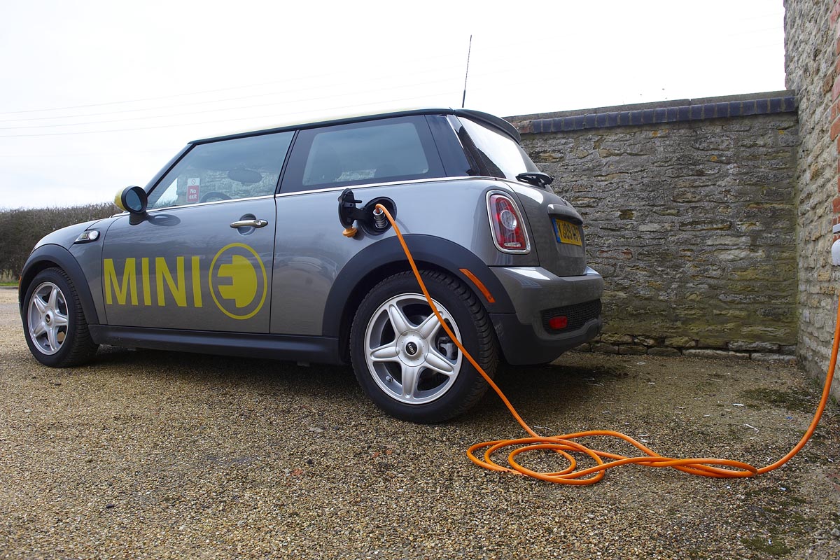 Mini E electric charging up