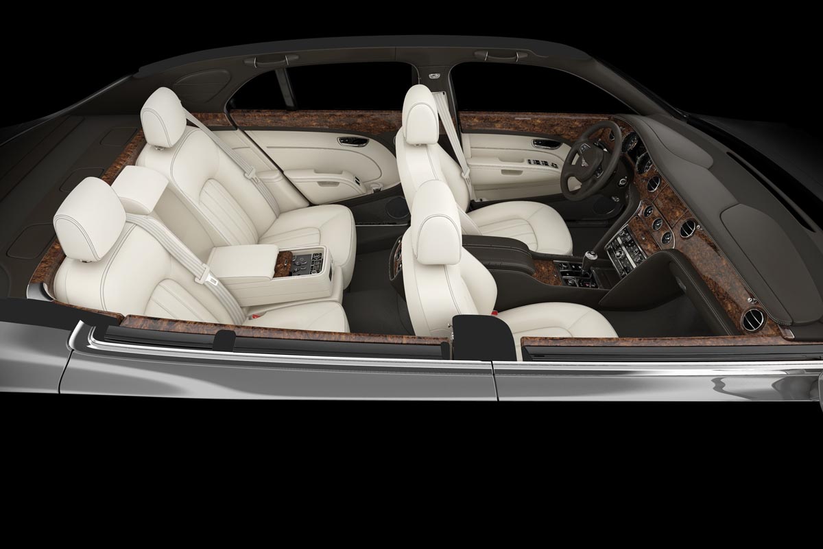 Bentley Mulsanne interior cutaway