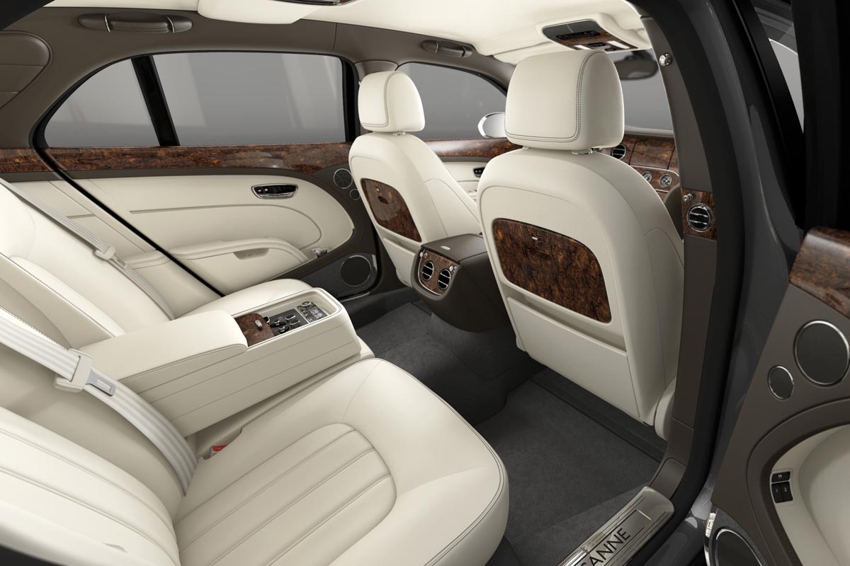 Bentley Mulsanne rear interior