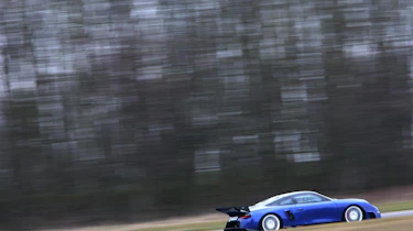 crashed 9ff GT9R at speed