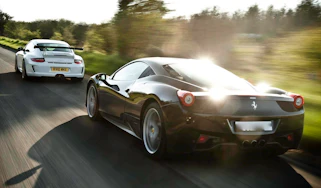 Ferrari 458 Italia v Porsche GT3 RS