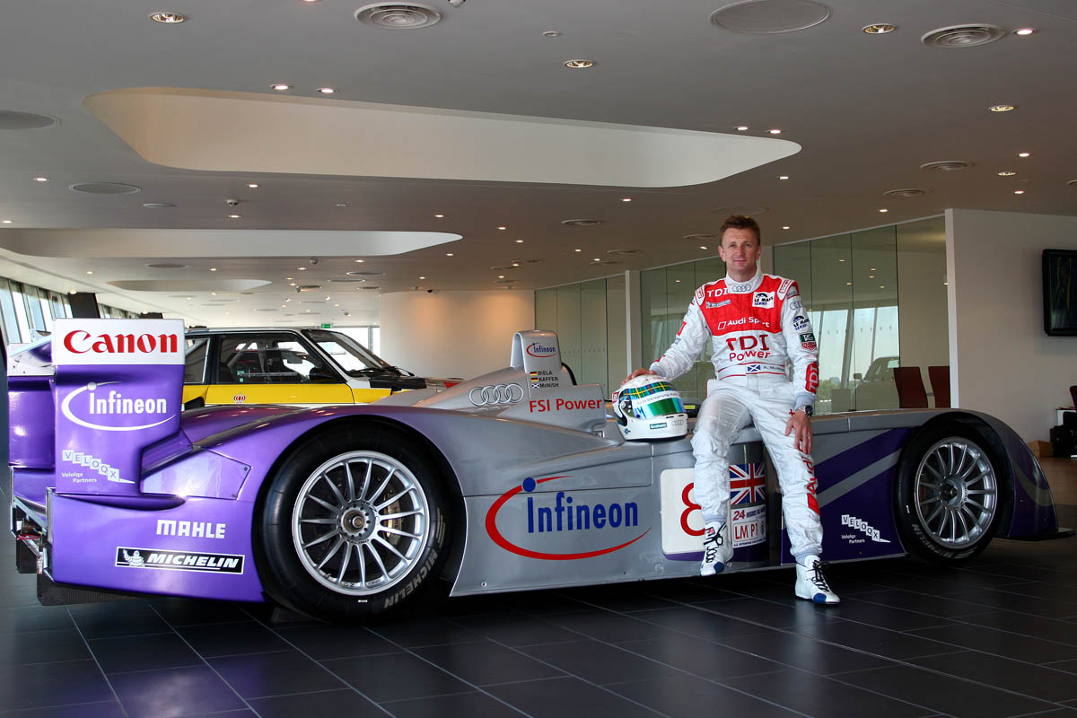 Audi's Allan Mcnish at Le Mans 24 hours