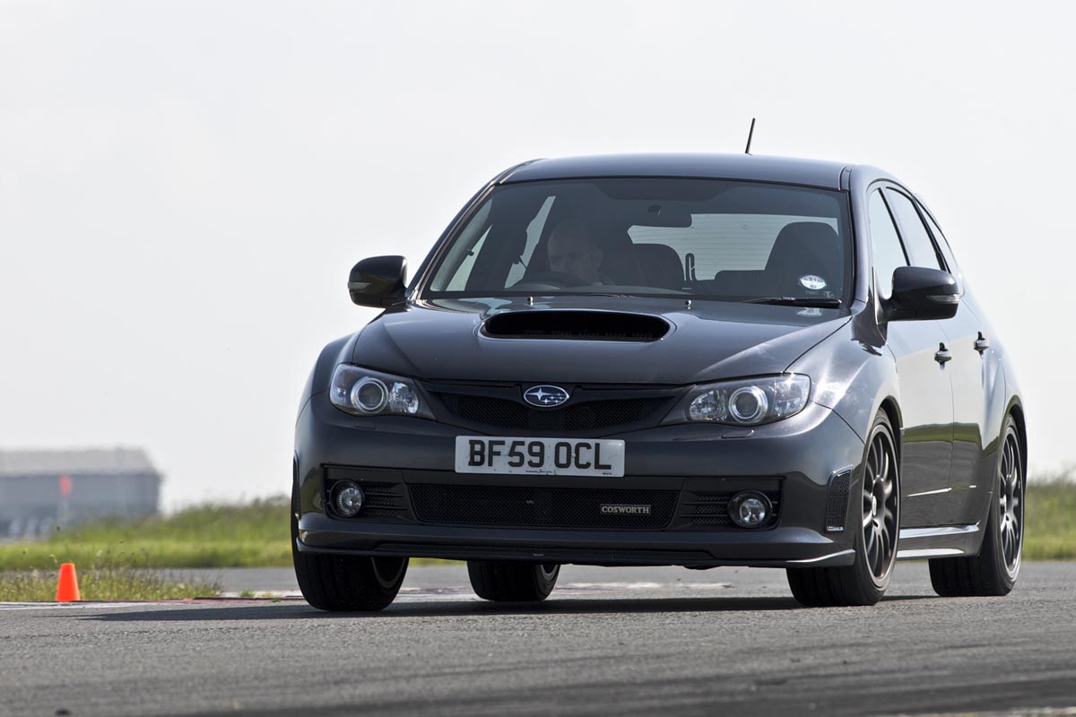 Subaru Impreza Cosworth CS400 track corner