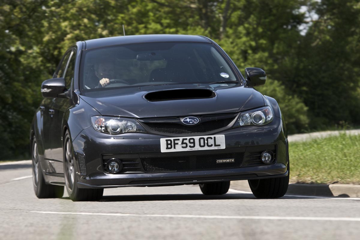 Subaru Impreza Cosworth CS400 road corner