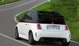 Abarth 500C rear on road