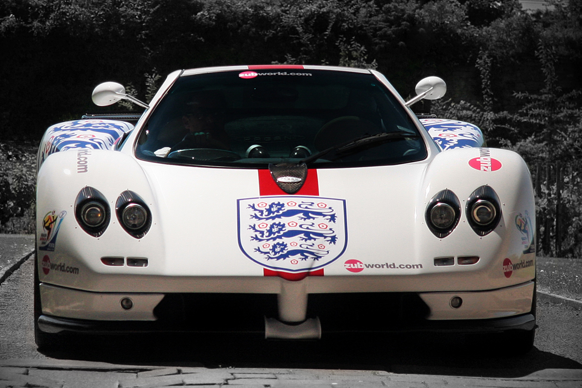 England Pagani Zonda supercar