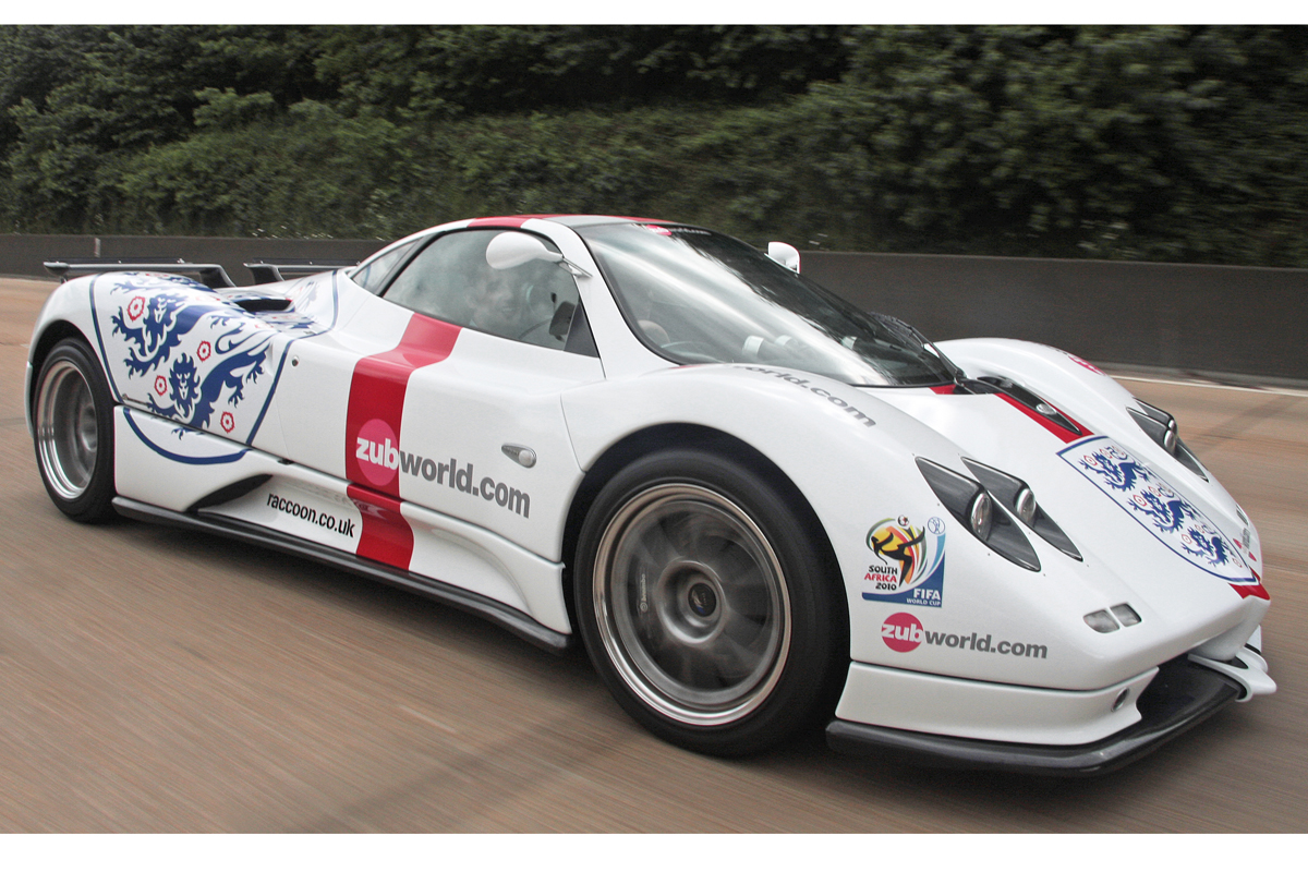 England Pagani Zonda supercar