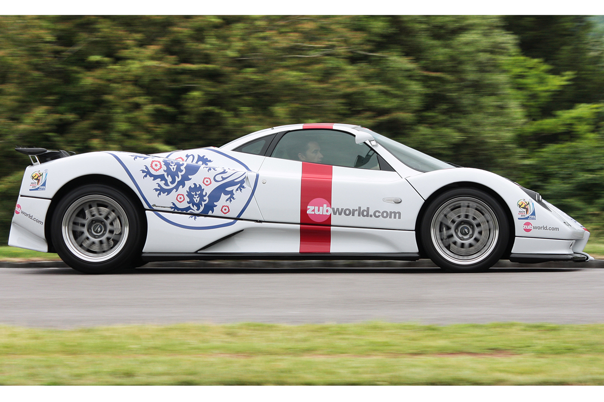 England Pagani Zonda supercar