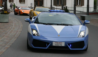 Lamborghini supercar road trip