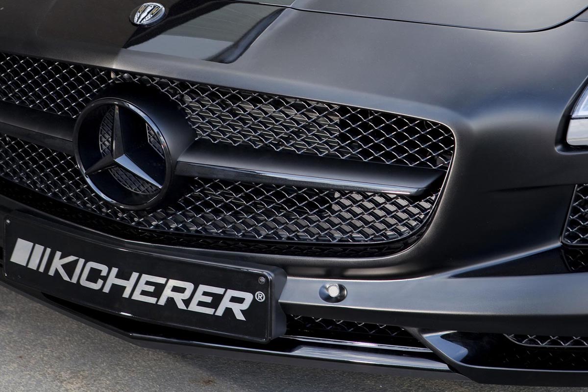 Mercedes SLS AMG 'Black' by Kicherer, front picture