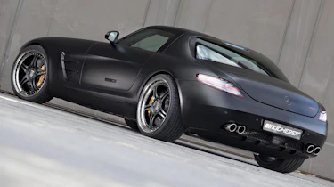 Mercedes SLS AMG 'Black' by Kicherer, rear three-quarter picture
